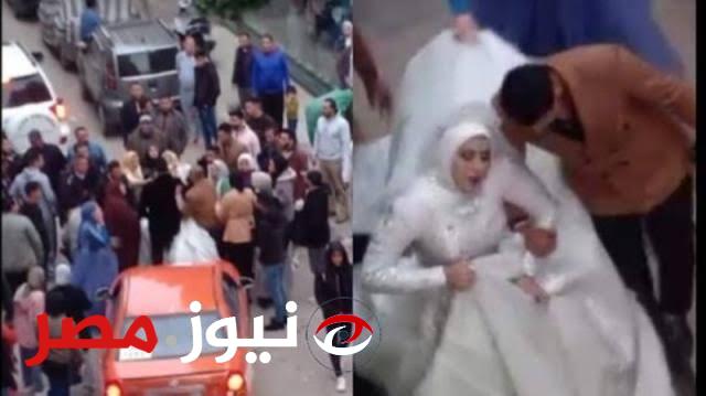 لقطات صدمت الجميع .. في الليلة التي ينتظرها الكثير حادث غريب يقع والعريس ينهال بالضرب على عروسته ... والسبب؟!
