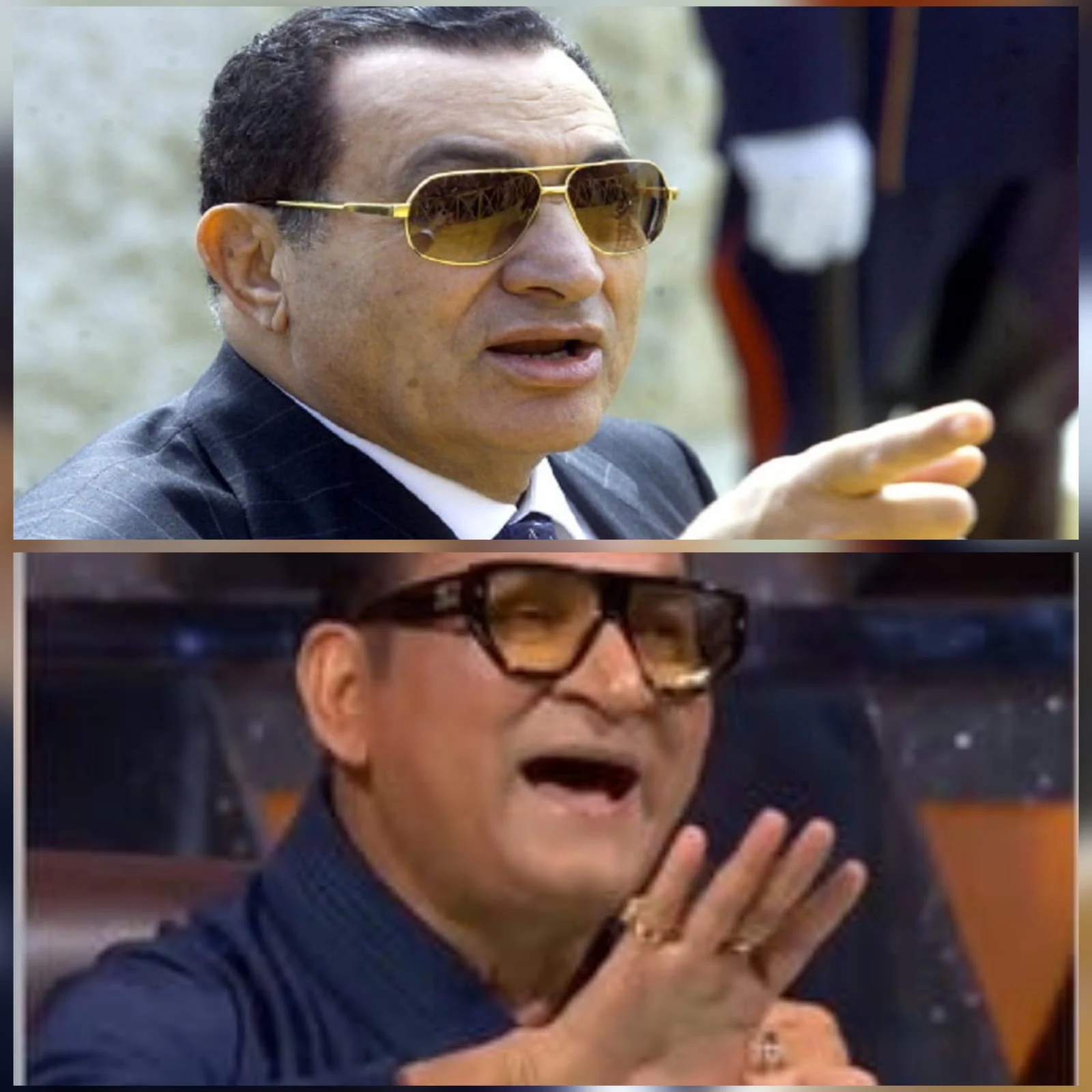 بكل حركاته وكلامه.. معني هندي شبه الرئيس الراحل محمد حسني مبارك.. يخلق من الشبه أربعين